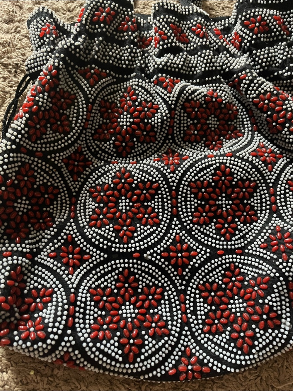 Beaded Tote Hand Bag - Picture 3 of 5